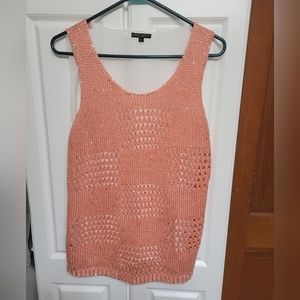 Alberto Makali Peach Knit Top size Large